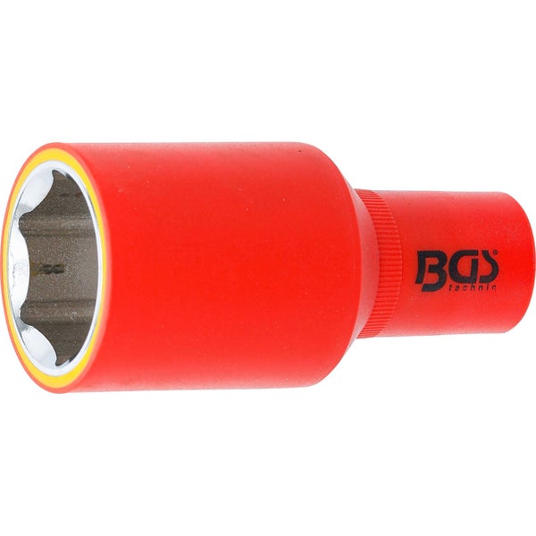 BGS VDE-Steckschlüssel-Einsatz Sechskant Antrieb Innenvierkant 12,5 mm (1/2) SW 30 mm - 72080