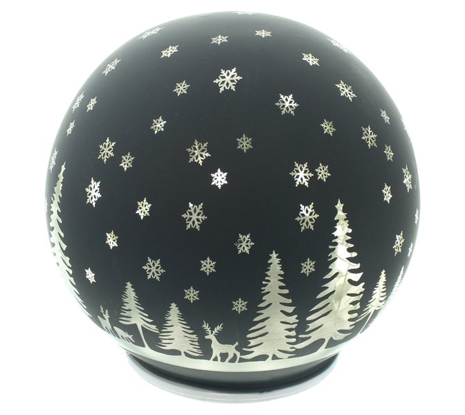 Dekokugel mit Wintermotiven