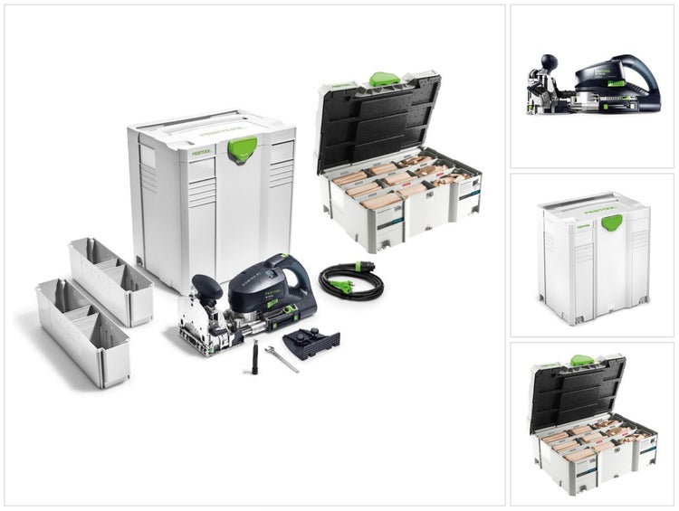 Festool DF 700 EQ-Plus Domino XL Dübelfräse 720W ( 574320 ) 70mm im Systainer + 306 tlg. Dübel-Set