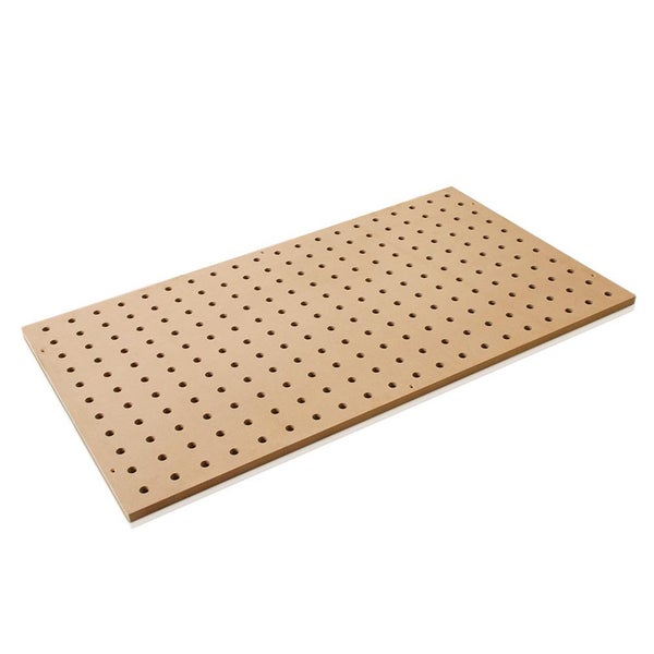 Lochplatte aus Holz für Werkzeugaufbewahrung