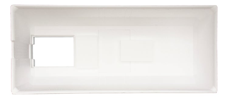 Calmwaters® Wannenträger 170 x 75 cm Original, Passend für Rechteck-Badewanne 170x75 cm, Styroporträger, Schall- und wärmedämmend, Direkt verfliesbar, Badewannenträger in Weiß, 03AX2432