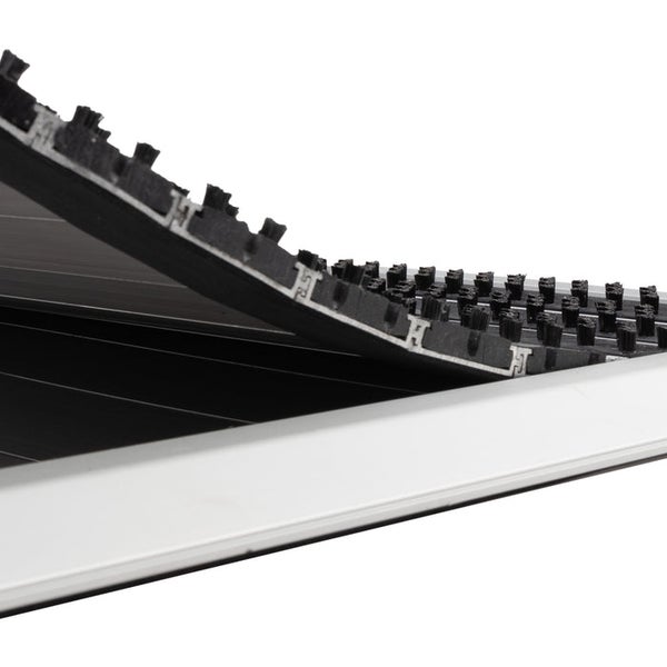 FLOORDIREKT Fußmatte Spectral - Aluminium-Türmatte - mit Bürsten - 47 x 68 cm