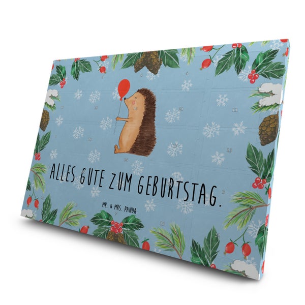 Mr. & Mrs. Panda Tee Adventskalender Igel Luftballon - Blau Pastell