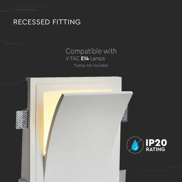 V-TAC VT-11004 - LED-Strahler - E14 Wandbeleuchtung - IP20 - Weiß