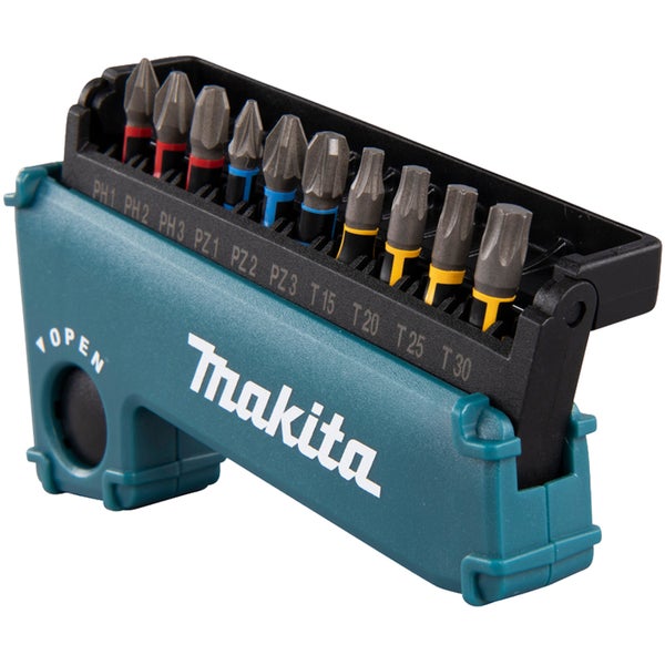 Makita Logo mit Bit-Set in Halterung