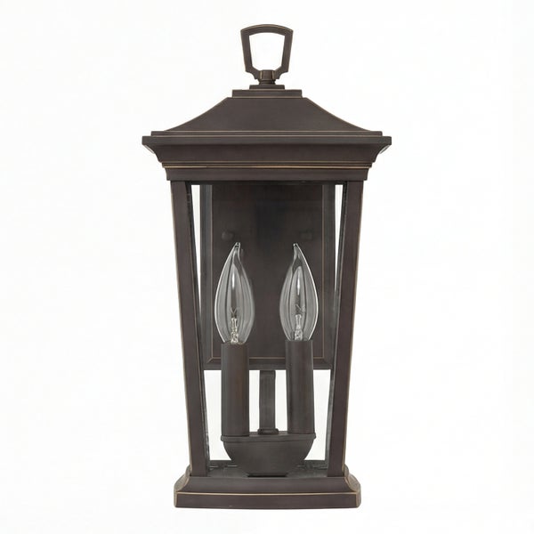 Wandleuchte mit zwei Lampen im Laternenstil