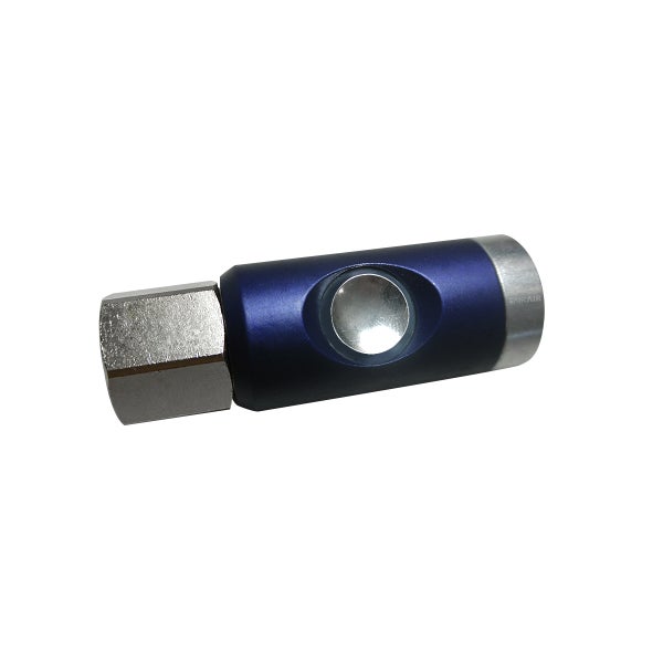 FAIRAIR Sicherheitskupplung SSK-7,4-1/4I, G 1/4 Innengewinde drehbar NW 7,4, eloxiert, FA60014