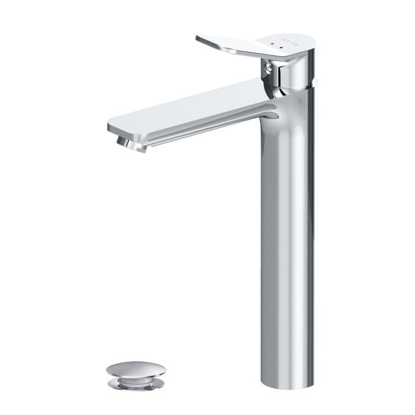 AM.PM Waschtischarmatur für Aufsatzwaschbecken mit Klick-Ablaufgarnitur FXA92200 X-Joy