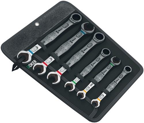 Wera 6tlg. Joker Maul-Ringratschen-/Doppelmaulschlüssel-Satz - 020022