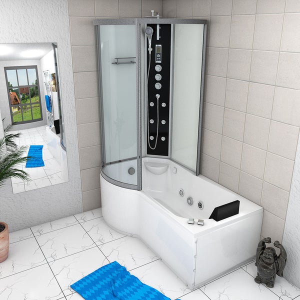 Whirlpool Wanne Duschkabine ws K50-R03-WP 100x170