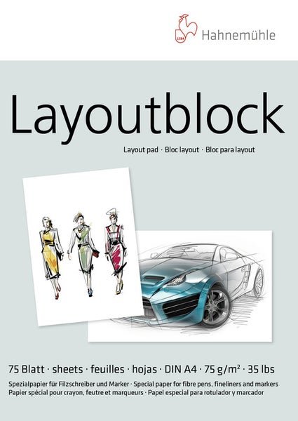 Hahnemühle Papier Layout-Block für Comic & Illustration, DIN A 4, 75 g/m²