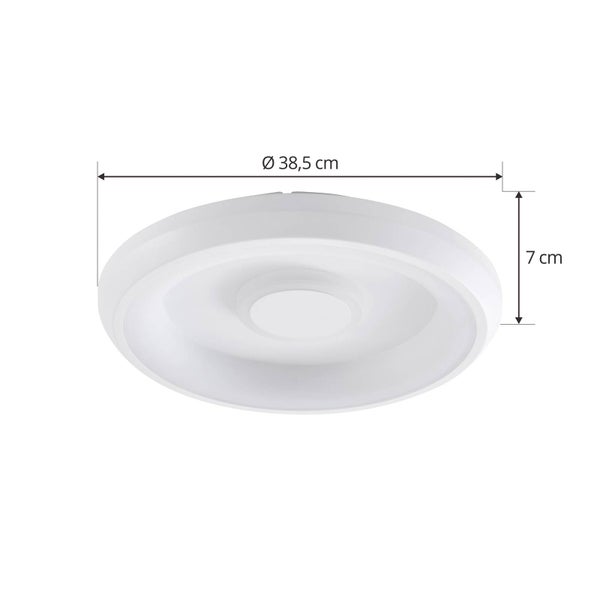 Lindby LED Deckenlampe Smart Home, dimmbar RGB Licht wechselbare Lichtfarbe CCT (2700-6500K) Tuya App Steuerung Wohnzimmerlampe Deckenleuchte