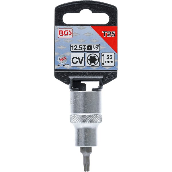 BGS Bit-Einsatz Antrieb Innenvierkant 12,5 mm (1/2) T-Profil (für Torx) T25 - 4370