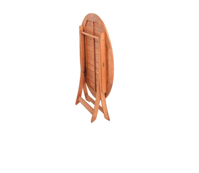 Gartentisch, klappbar, rund 100 cm, Eukalyptus