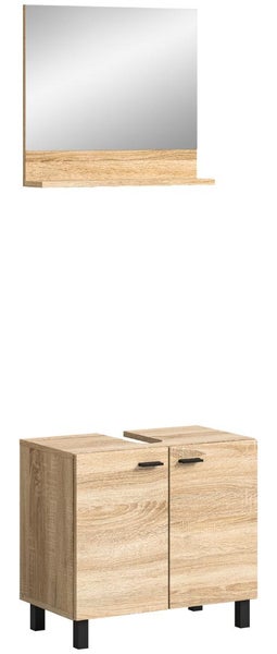 Badezimmermöbel-Set mit Spiegelschrank und Unterschrank