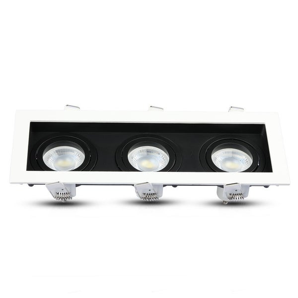 V-TAC VT-887 - LED-Strahler - Einbauleuchte - GU10 - IP20 - Weiß+Schwarz - Modell Nr: - VT-887