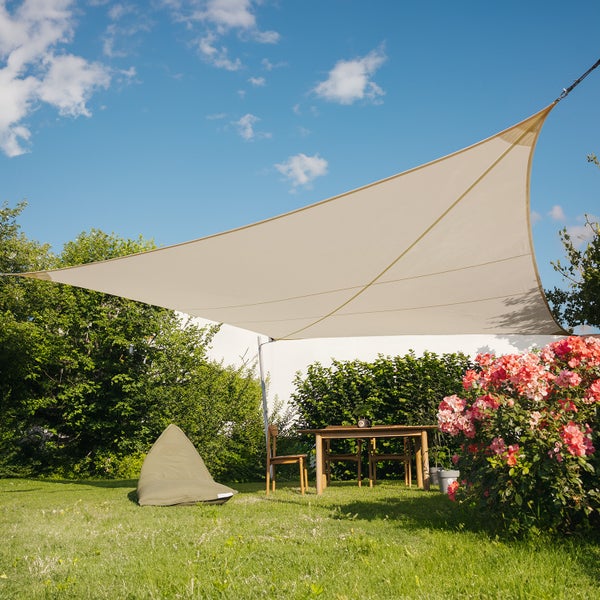 Sonnensegel Wasserdicht Beige Rechteck 300x400 cm - Maanta® Ez Breez