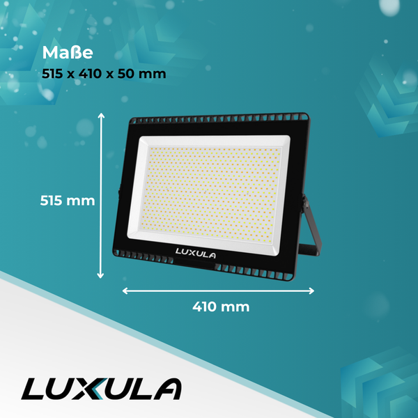 LUXULA 2er-Set LED-Strahler CCT LED Fluter Flutlichtstrahler Kaltweiß bis Warmweiß Außenstrahler 300W 30000lm IP65