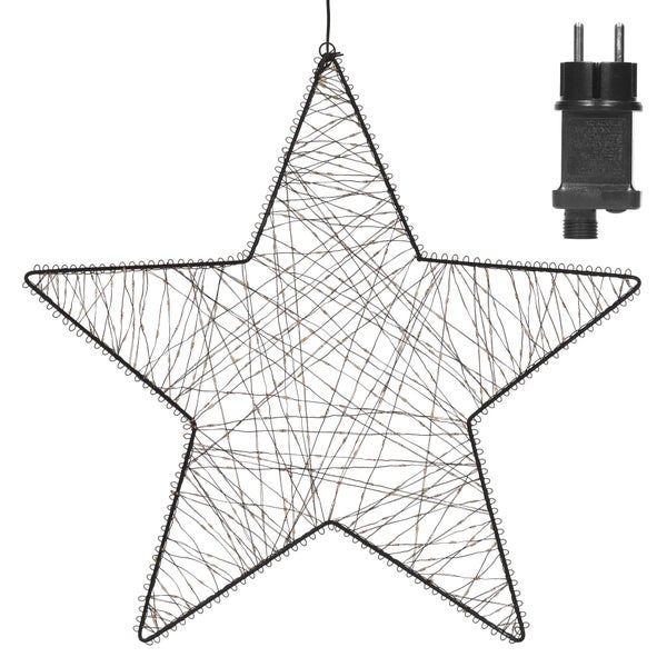 LED-Leuchtstern mit Metallrahmen für die Innen- und Außendekoration mit Netzstecker