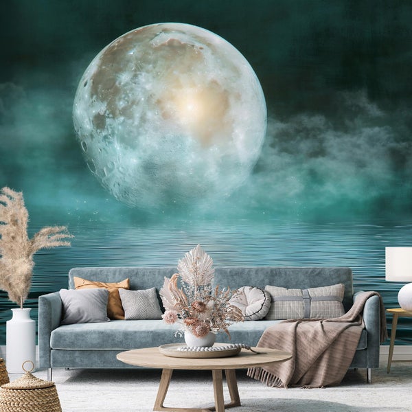 Fototapete Meer Mond Wohnzimmer Vlies Tapete 400x280 cm