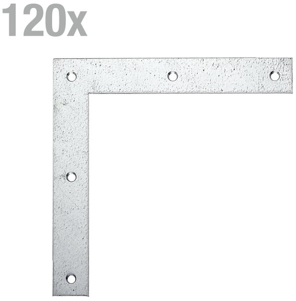 Winkelverbinder aus Metall zur Eckverbindung 120 Stück Packung