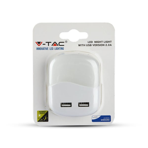 V-TAC Logo LED Nachtlicht mit USB Version 2.0A