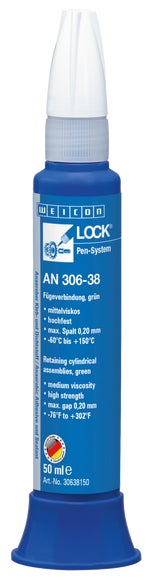 WEICONLOCK® AN 306-38 Fügeverbindung | hochfest, mit Trinkwasserzulassung | 50 ml | grün