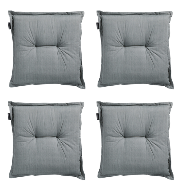 Sitzkissen Basic grau - Ca. 50x50 cm - 4er-Set