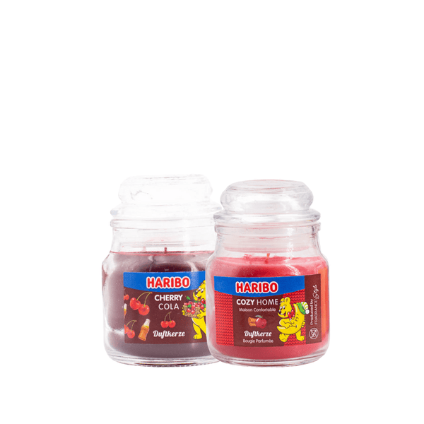 Haribo Kerzen 85gr Set 2 - 1x kleiner Cherrycola 1x kleiner cozy home