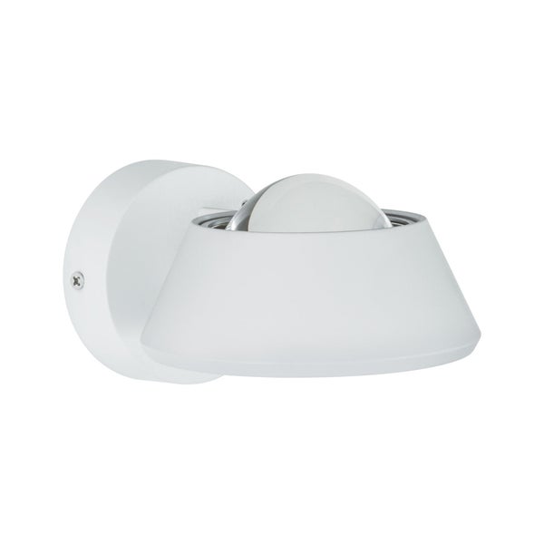 LED Wandleuchte Sabik IP44 2700K 800lm / 390lm 230V 9W / 4W dimmbar Weiß matt