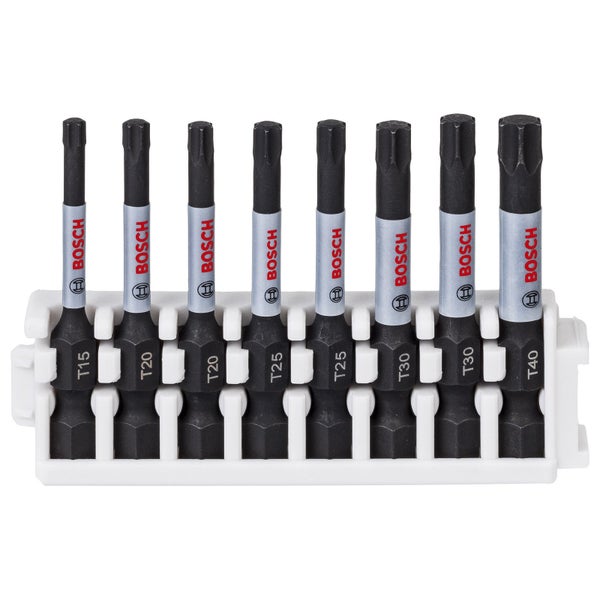 Bosch PRO Torx Impact Bit T15; T20(x2); T25(x2); T30(x2); T40 55 mm 8-tlg. - 2608522329