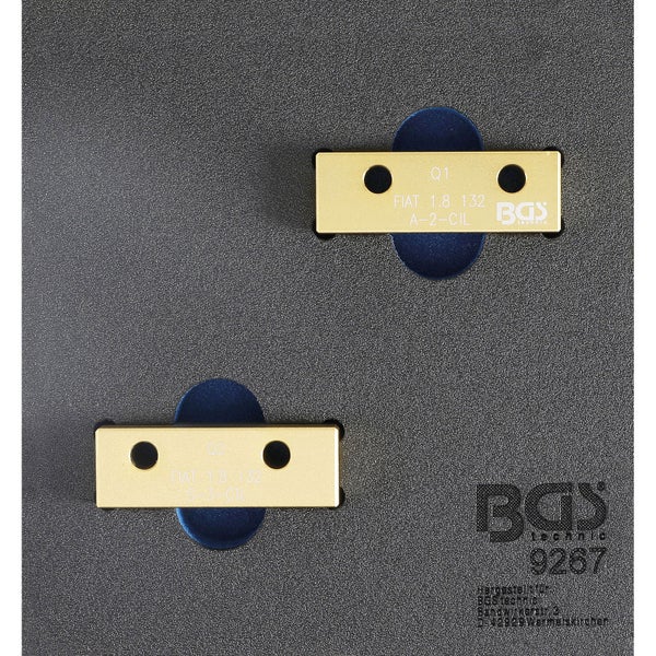 BGS Werkstattwageneinlage 1/6: Nockenwellen-Arretierwerkzeug-Satz für Fiat / Lancia 1.8l 16V - 9267