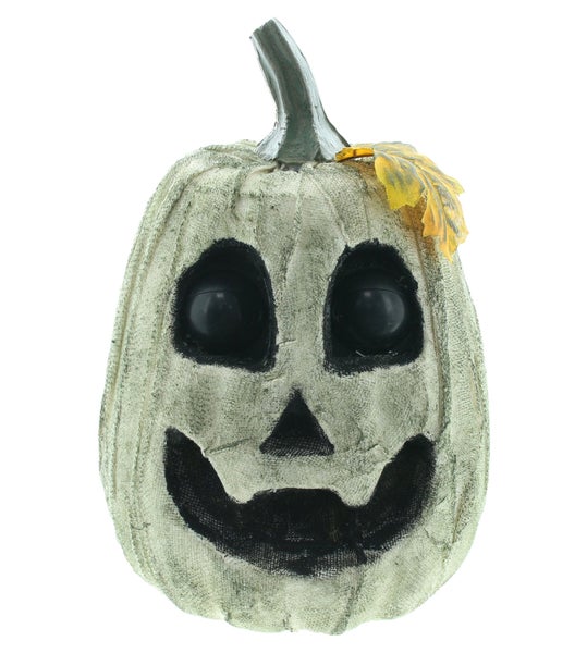Dekorative Halloween Kürbisfigur mit Gesicht