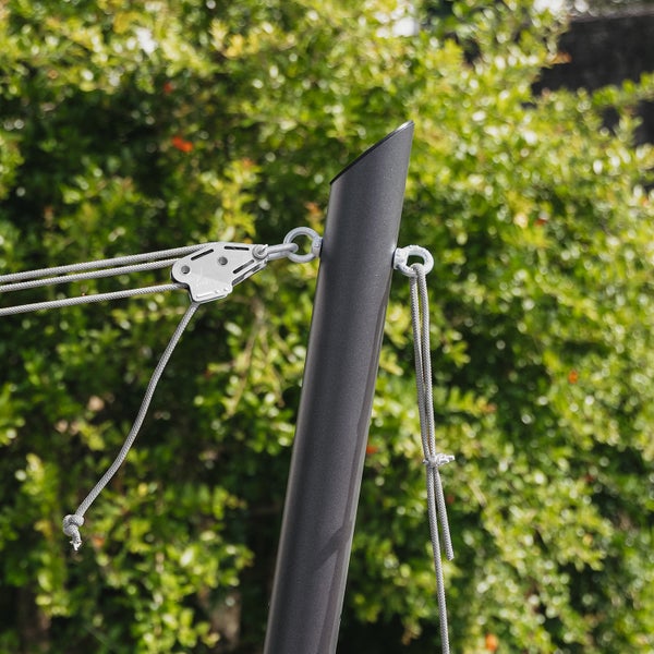 Sonnensegelmast Extra Robust EZ Mast Anthrazit 260 cm – Massiv, langlebig, modernes Design – Maanta®