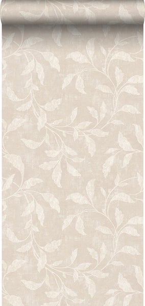 Tapetenrolle mit Blattmuster
