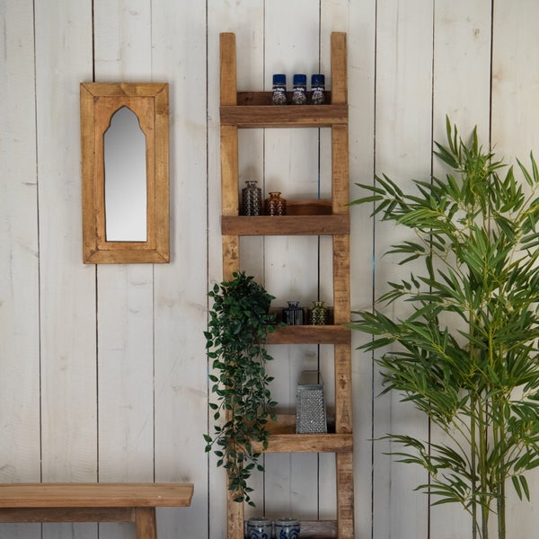 Wandspiegel Tara 50x24 cm Massivholz naturfarben