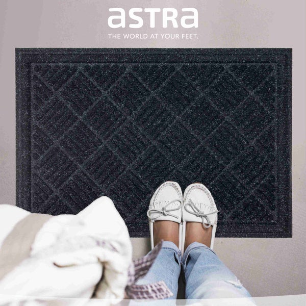 Schmutzfangmatte mit Rautenmuster und Astra Logo
