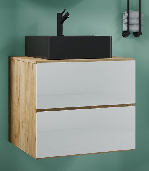 2-tlg. Waschplatz Waschtisch Lendas S Schublade BL