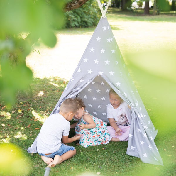 ROBA Spielzelt 'Sterne' inkl. Bodenunterlage & Tragetasche - Für Indoor & Outdoor