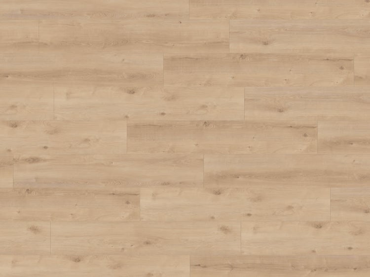 Laminatboden in Eichenoptik mit Holzmaserung als Bodenbelag für Innenräume