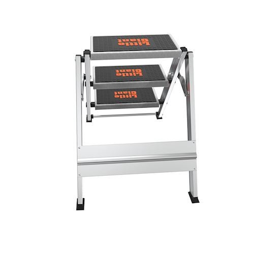 Little Giant Trittleiter aus Aluminium mit drei Stufen und rutschfester Trittfläche