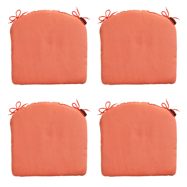 Sitzkissen Panama Flame Orange - Ca. 46x48 cm - 4er-Set
