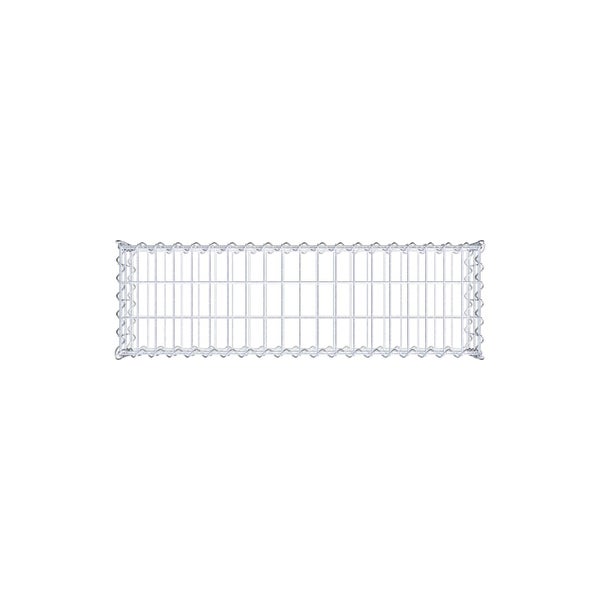Gabione 100 cm x 20 cm x 30 cm (L x H x T), Maschenweite 5 cm x 10 cm, Spirale