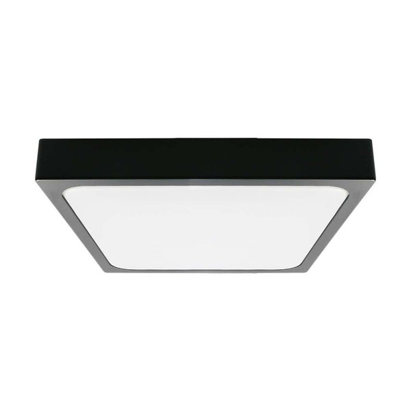 V-TAC VT-8630SB-SQ - Quadratische LED-Lichtkuppeln mit Sensor - Schwarz - 420mm - IP44 - 30W - 3000