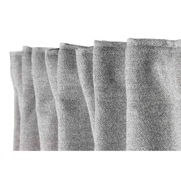 Graue Gardinen mit Faltenband