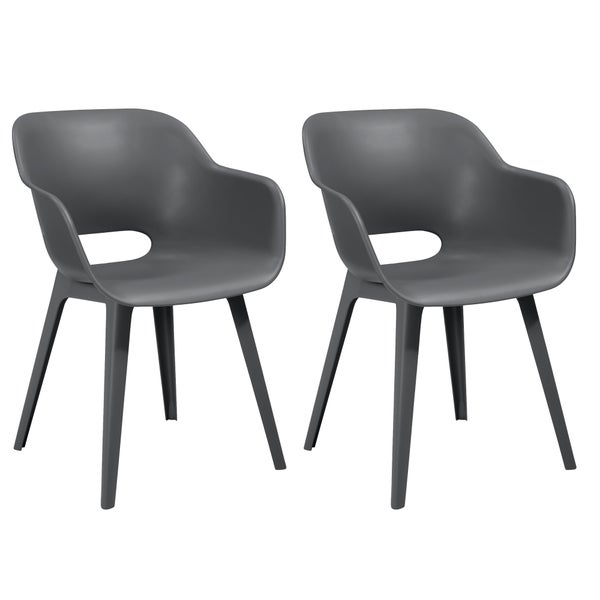 Keter Akola Stuhl 2-in-1-Box in Glitzergrau