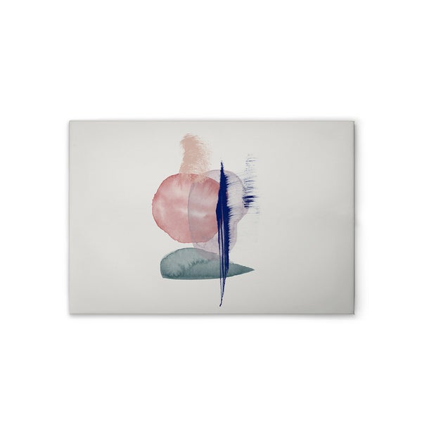 Abstrakte Malerei mit Kreisen und Linien