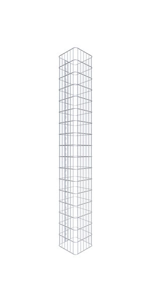 Gabionensäule 32 x 32 cm, MW 5 x 10 cm eckig - Höhe: 1,70 m