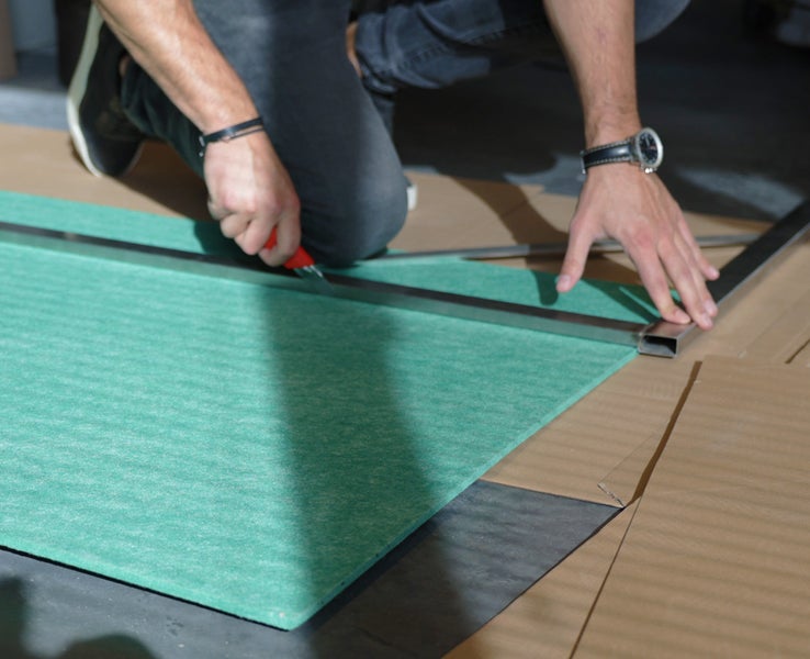 Akustisches Wandpaneel aus PET-Filz – 100 x 100 cm – Grün