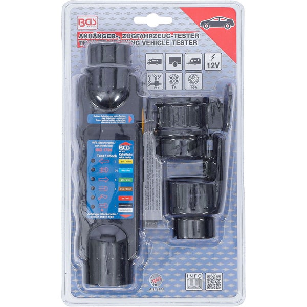 Anhänger Zugfahrzeug Tester zur Prüfung von Anhängersteckdosen
